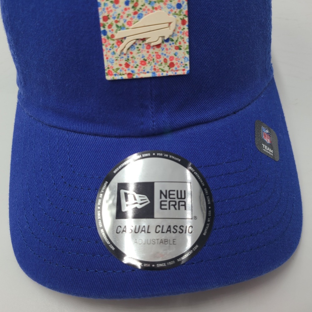 Women Buffalo Bills Hat Strapback New Era Blue Floral Patch NFL Casual Classic - Picture 3 of 11